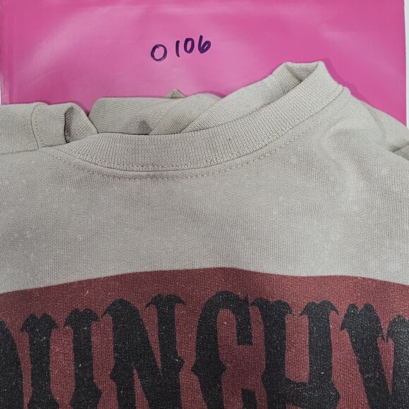 Punchy Western Cowgirl Sweatshirt Rodeo Graphic Pullover No Tag Stained Sleeves - Picture 15 of 15